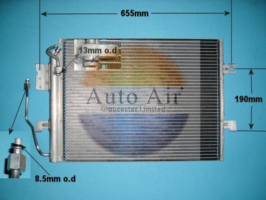 Auto Air Gloucester 16-1205 - Condenser, air conditioning autospares.lv