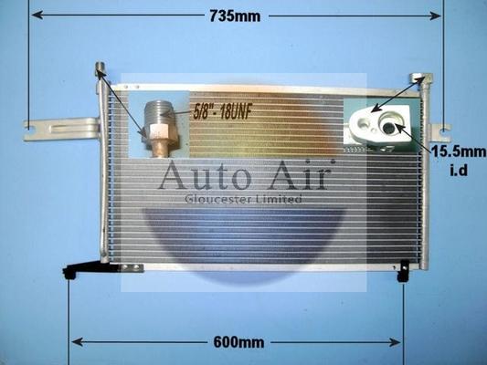 Auto Air Gloucester 16-1235 - Condenser, air conditioning autospares.lv