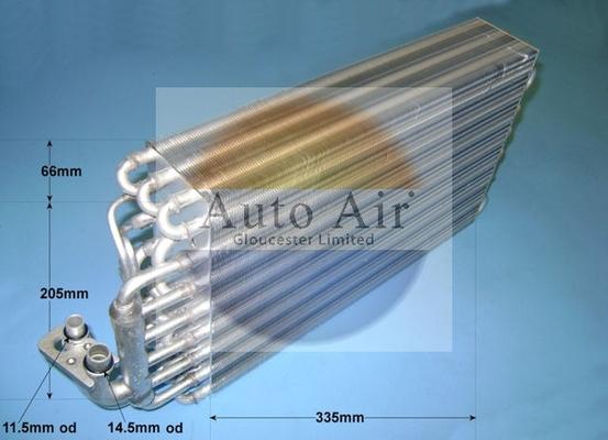 Auto Air Gloucester 21-5604 - Evaporator, air conditioning autospares.lv