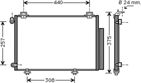 Autoclima 30311445CP - Condenser, air conditioning autospares.lv