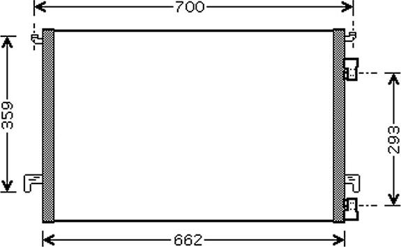 Autoclima 30311542 - Condenser, air conditioning autospares.lv