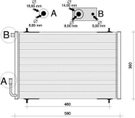 Autoclima 30311329CP - Condenser, air conditioning autospares.lv