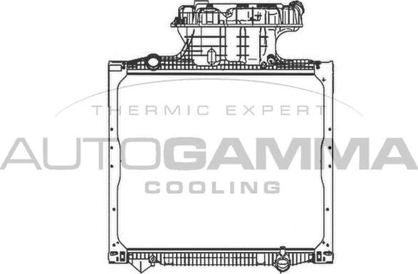 Autogamma 404940 - Radiator, engine cooling autospares.lv