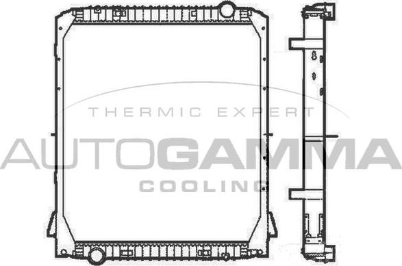 Autogamma 404960 - Radiator, engine cooling autospares.lv