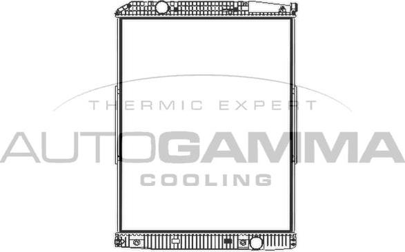 Autogamma 404962 - Radiator, engine cooling autospares.lv