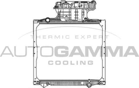 Autogamma 404938 - Radiator, engine cooling autospares.lv