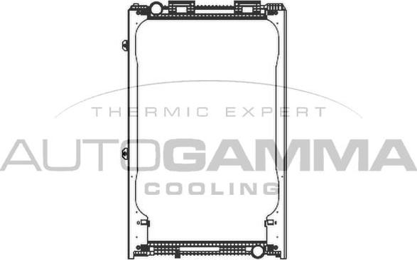 Autogamma 404438 - Radiator, engine cooling autospares.lv