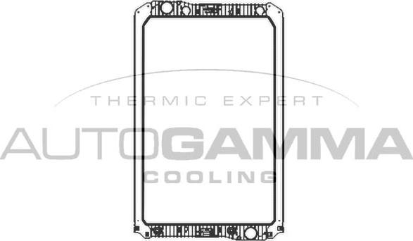 Autogamma 404554 - Radiator, engine cooling autospares.lv