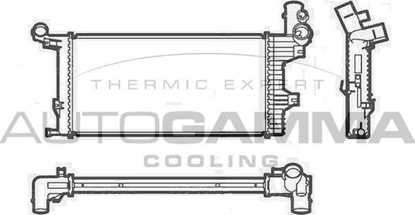 Autogamma 404572 - Radiator, engine cooling autospares.lv