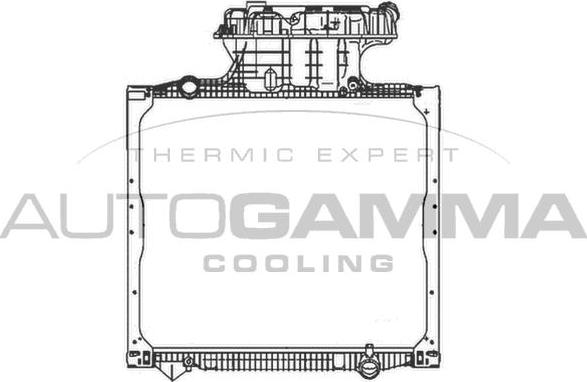 Autogamma 404676 - Radiator, engine cooling autospares.lv
