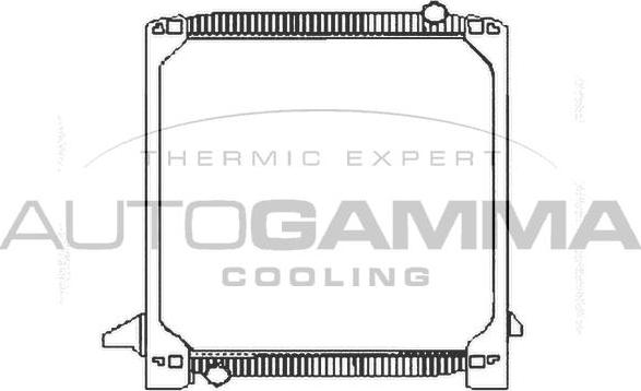 Autogamma 404064 - Radiator, engine cooling autospares.lv