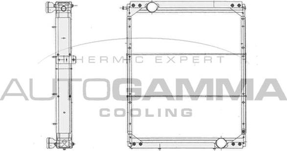 Autogamma 404862 - Radiator, engine cooling autospares.lv