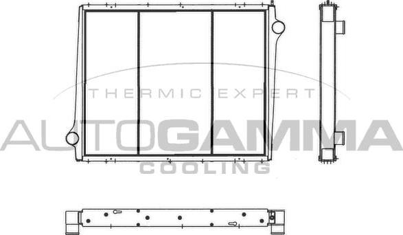 Autogamma 404274 - Radiator, engine cooling autospares.lv