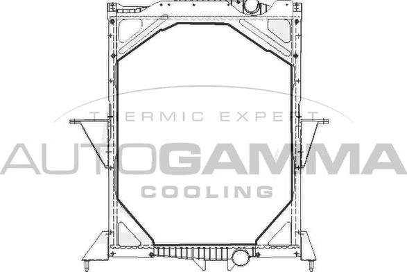 Autogamma 404706 - Radiator, engine cooling autospares.lv