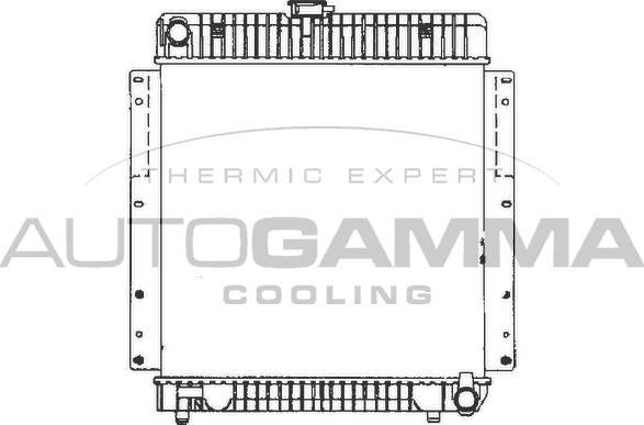 Autogamma 400146 - Radiator, engine cooling autospares.lv