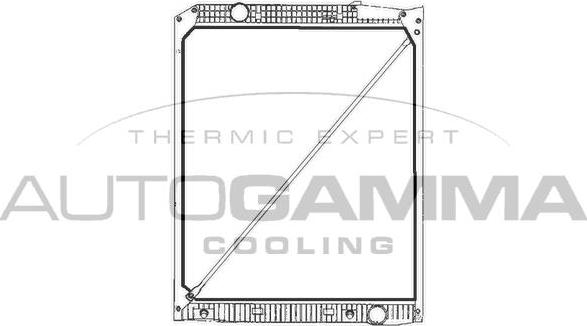 Autogamma 400814 - Radiator, engine cooling autospares.lv