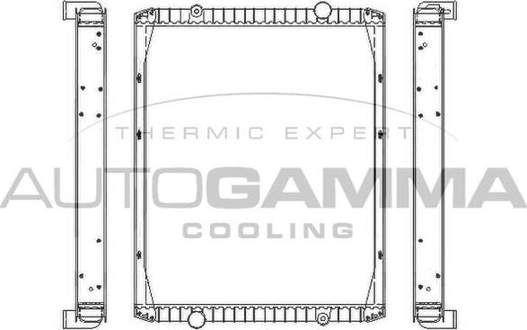 Autogamma 400356 - Radiator, engine cooling autospares.lv