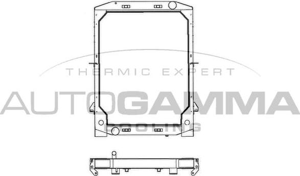 Autogamma 400756 - Radiator, engine cooling autospares.lv