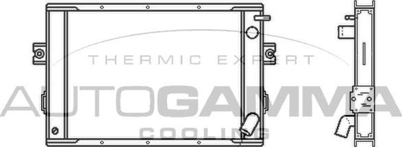 Autogamma 400764 - Radiator, engine cooling autospares.lv