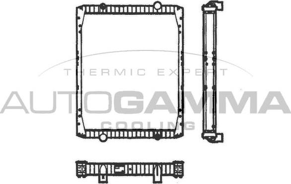 Autogamma 401038 - Radiator, engine cooling autospares.lv