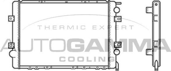 Autogamma 403626 - Radiator, engine cooling autospares.lv