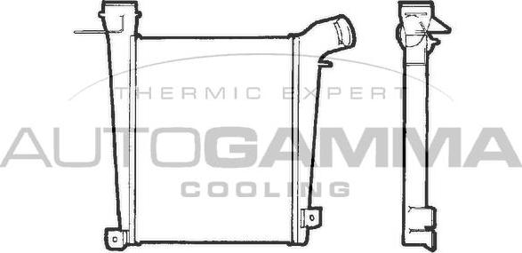 Autogamma 402108 - Intercooler, charger autospares.lv