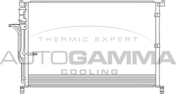 Autogamma 104945 - Condenser, air conditioning autospares.lv