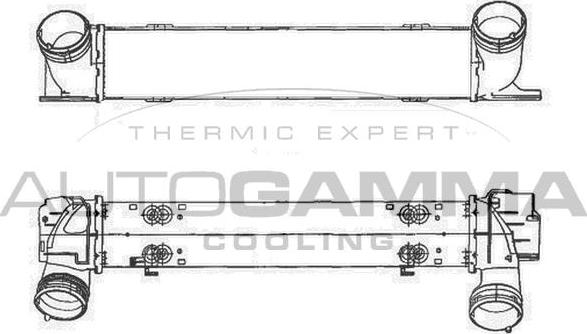 Autogamma 104938 - Intercooler, charger autospares.lv