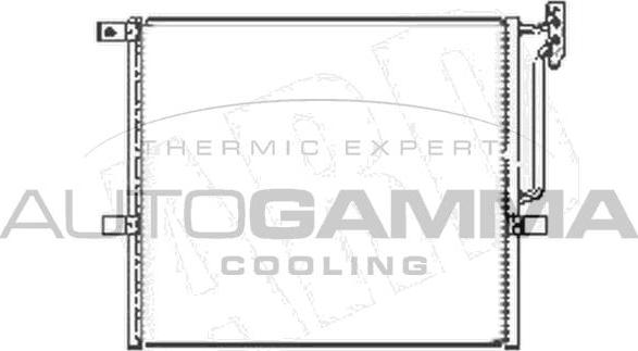 Autogamma 104974 - Condenser, air conditioning autospares.lv