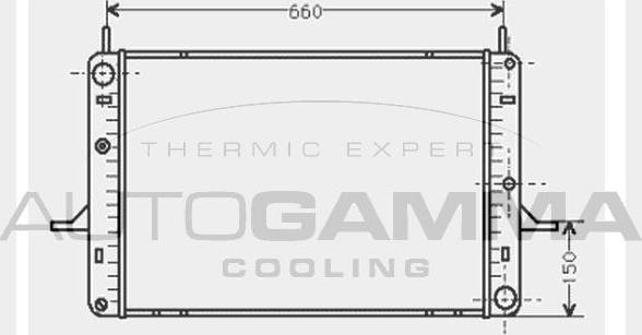 Autogamma 104510 - Radiator, engine cooling autospares.lv