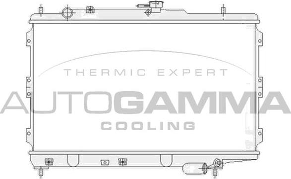 Autogamma 104658 - Radiator, engine cooling autospares.lv