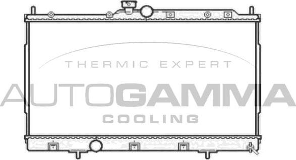 Autogamma 104605 - Radiator, engine cooling autospares.lv