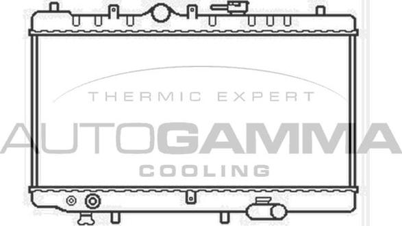 Autogamma 104672 - Radiator, engine cooling autospares.lv