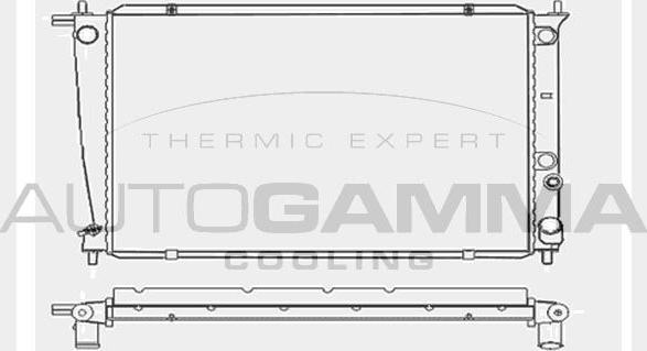 Autogamma 104046 - Radiator, engine cooling autospares.lv