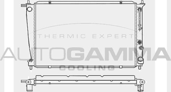 Autogamma 104047 - Radiator, engine cooling autospares.lv