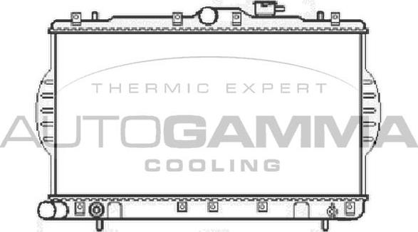 Autogamma 104062 - Radiator, engine cooling autospares.lv