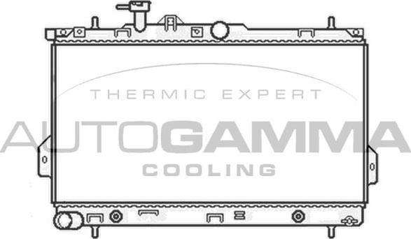 Autogamma 104067 - Radiator, engine cooling autospares.lv