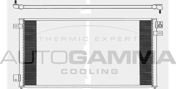 Autogamma 104014 - Condenser, air conditioning autospares.lv