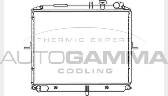 Autogamma 104032 - Radiator, engine cooling autospares.lv