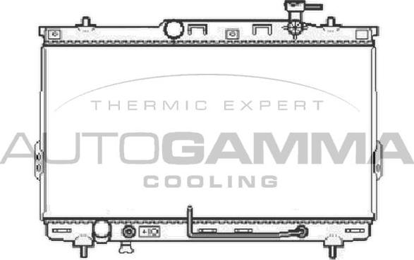 Autogamma 104070 - Radiator, engine cooling autospares.lv
