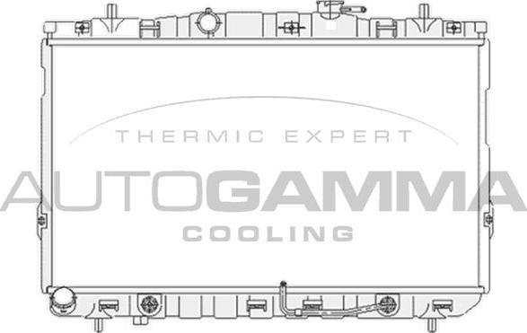 Autogamma 104077 - Radiator, engine cooling autospares.lv