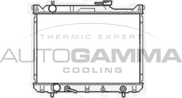 Autogamma 104191 - Radiator, engine cooling autospares.lv