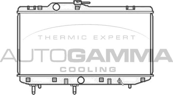 Autogamma 104192 - Radiator, engine cooling autospares.lv