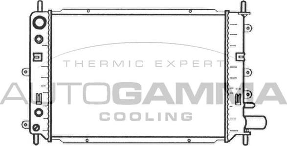 Autogamma 104144 - Radiator, engine cooling autospares.lv