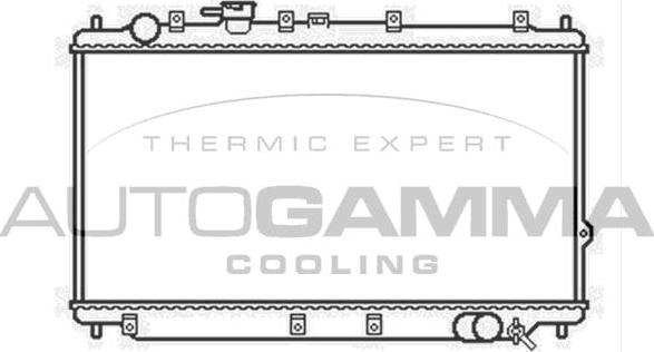 Autogamma 104146 - Radiator, engine cooling autospares.lv