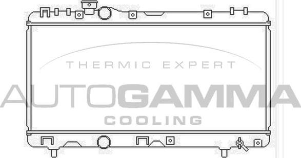 Autogamma 104162 - Radiator, engine cooling autospares.lv