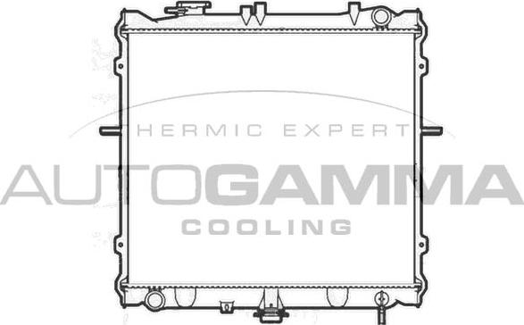 Autogamma 104119 - Radiator, engine cooling autospares.lv