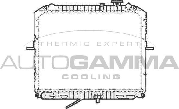 Autogamma 104120 - Radiator, engine cooling autospares.lv