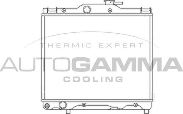 Autogamma 104122 - Radiator, engine cooling autospares.lv