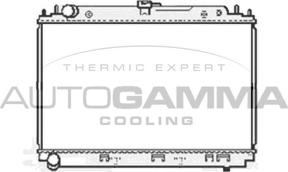 Autogamma 104861 - Radiator, engine cooling autospares.lv